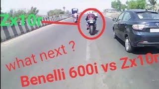 Zx10r VS Benelli 600i | Highway Battel | Top End