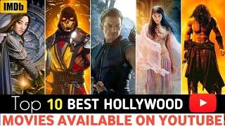 Top 10 Best Hollywood Movies On Youtube in Hindi| Best Action Movies