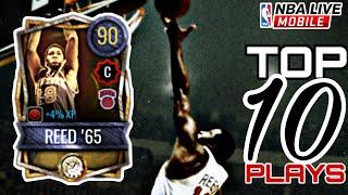 90 Overall Willis REED '65 Top 10 PLAYS! | Time Vault Rookie of the Year Player | NBA Live Mobile