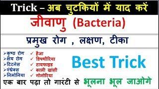 जीवाणु (Bacteria) से होने वाले प्रमुख रोग TRICK | Bacterial Diease|UPSC|PCS|SSC|NITIN SIR|STUDY