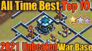 All Time Best Top 10 Th13 War Base + Link | [ Anti Everything ] | Unbeaten Th13 War Base 2021