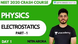 Electrostatics | Part 1 | Crash Course for NEET 2020 | Day 1 | Physics | Nitin Arora