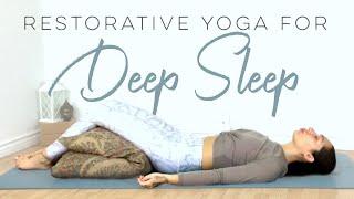 Restorative Yoga For Sleep | Bedtime Yoga