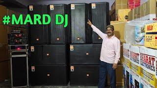 BHARAT ELECTRONICS BEST DJ SYSTEM MARD DJ PRICE-152000 1 TOP 900 WATT 1 BASS S18-1200 watt