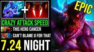 Crazy Attack Speed Night Stalker AoE Silent NEW CANCER 7.24 Dota 2