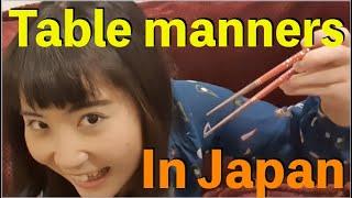 Eating with chopsticks politely is not easy? Table manners in Japan.