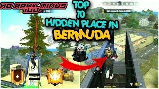 TOP 10 HIDDEN PLACE IN BERMUDA 24K Golden Mood ♥️( FreeFire Highlights)