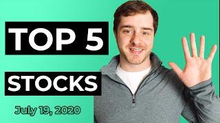 TOP 5 STOCKS - Week of July 20, 2020 [Stock Market] SNAP, WORK, ZI, ANET, KL, BYND, AZO, OKTA, BABA