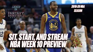 Sit, Start, Stream || Fantasy Basketball Week 10 NBA Preview