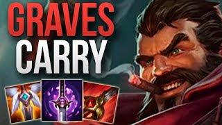 GRAVES JUNGLE SOLO CARRY GAMEPLAY! | CHALLENGER GRAVES JUNGLE GAMEPLAY | Patch 10.3 S10