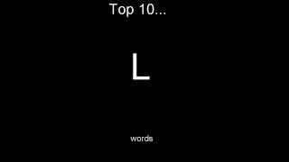 Top 10 L words
