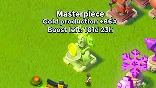 So I boosted a life statue for 100 days in Boom Beach...