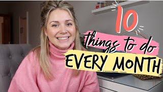 10 THINGS TO DO EVERY MONTH TO BE ORGANISED  | MRS MELDRUM