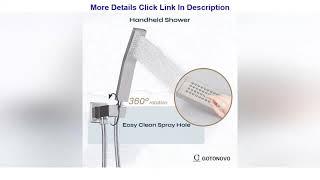 Weekly Top gotonovo 10" Rain Shower System Brushed Nickel Luxury High Pressure Shower Head Bathroom