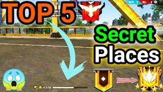 Top 5 New Secret/Hidden Places In Free Fire | Peak Hidden Place In Free Fire After Update