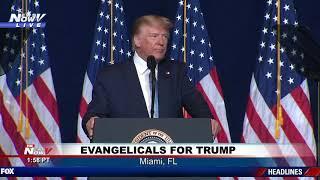 "One GLORIOUS nation under God" - FULL President Trump speech at Evangelical event