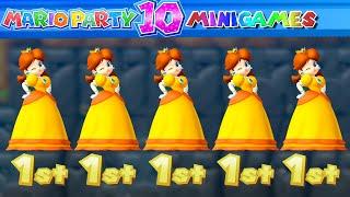 Mario Party 10 Minigames #23 Daisy vs Mario vs Toad vs Waluigi (Master Difficult)