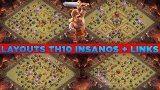 TOP 10 LAYOUTS TH10 WAR INSANOS | CLASH OF CLANS