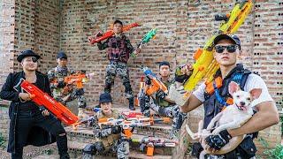 Nerf Guns War : Couple S.W.A.T Of SEAL TEAM Fight Leader One Eye Of Dangerous Team Criminals