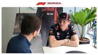 END OF YEAR CATCH UP w/ MAX VERSTAPPEN | Powered by Honda | Honda Racing F1