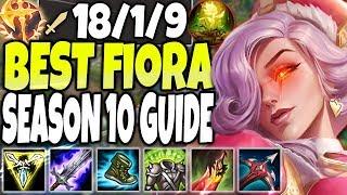 150.000+ Damage 1v9 FIORA MONSTER! Best Fiora Season 10 Build Guide! LoL Top Lane Fiora S10 Gameplay