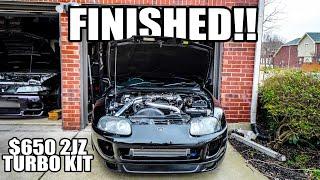 $650 2JZ TURBO KIT IS FINISHED!! (NA-T Toyota Supra build)