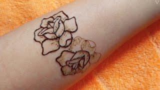 New style rose mehndi design || mehndi design || starting for bridal mehndi || creative iffat