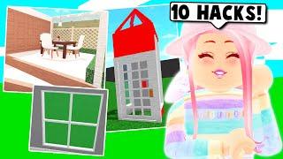 10 NEW Building HACKS And TIPS In BLOXBURG! NEW Pull Out Bed, Oven Shelf, and MORE! (Roblox)