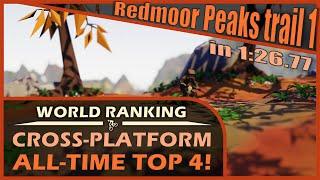 Redmoor Peaks trail 1 in 1:26.77 | All-time World top 4 | Lonely Mountains: Downhill Speedrun