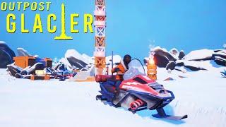 Post-Apolcolytpcic Blizzard Survival Base Building Open World | Outpost Glacier Gameplay