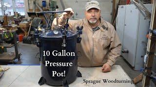 Woodturning - How To Prep a 10 Gallon Paint Pressure Pot For Resin Casting