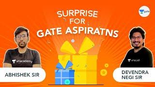 Surprise for GATE/ESE Aspirants | Unacademy | Abhishek Sir and Negi Sir | 