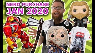 Nerd Purchase Jan 2020! Avengers Funko Haul & Unboxing | Hulkbuster Gallery Figure! 