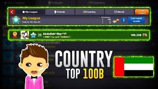 8 ball pool - COUNTRY TOP 100B WINNING