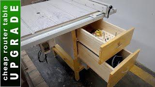 Cheap and Simple Router Table Storage Upgrade - DIY Woodworking Project