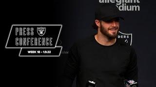 Raiders Are Playoff Bound! Postgame Pressers - 1.9.22 | Week 18 vs. Chargers | NFL