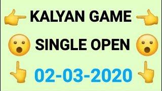 #KALYAN [ 02-03-2020 ] Single Open++Single Jodi Tricks, Kalyan Open Trick, Kalyan Penal Jodi Trick,