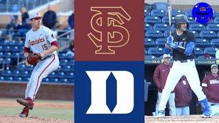 #14 Florida State vs #12 Duke (Game 1) | 2020 College Baseball Highlights