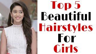 Top 5 beautiful hairstyles for girls | college hairstyles | easy hairstyles | trendy hairstyles