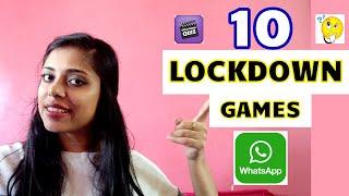 FUN 10 Lockdown Games on Whatsapp with Family & Friends at HOME - HINDI & English