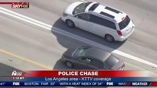 POLICE PURSUIT: Chase through southern California ends with dog nabbing suspect