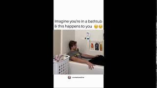 hot guy brutally assaulted with nunchucks while taking relaxing bath