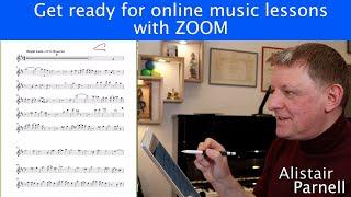 Get ready for online music lessons with ZOOM