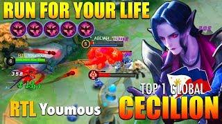 Unstoppable Deadly Annoying Mage!! | Top 1 Global Cecilion By RTL Youmous ~ MLBB