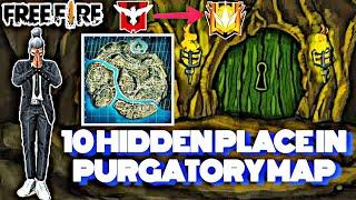 Freefire Top 10 Hidden Places in Purgatory || Rank Push Secret Place in FreeFire ||