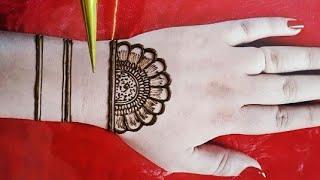 Arebic flowers Mehndi design easy and simple -अरेबिक फ्लावर मेहँदी डिजाइन ईज़ी और सिम्पल -New Mehndi