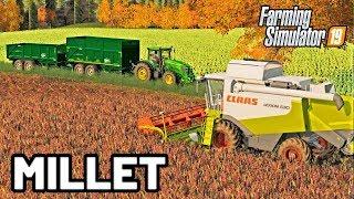 FIRST TIME IN THE MILLET FIELD - Let's Play Goliszew Farming Simulator 19 | Ep 12