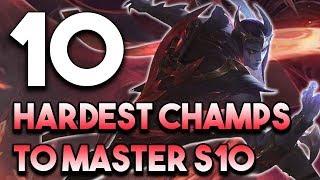 Top 10 Hardest Champions To Master Season 10 | Most Difficult Champions In League of Legends