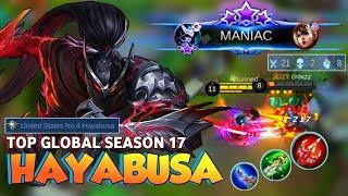 MANIAC! 21Kills! Hayabusa Fast Hand Shadow Kill!| Top Global Hayabusa Gameplay | Mobile Legends ✓