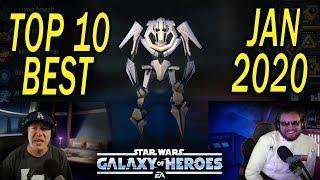 Top 10 Best Characters Jan 2020 - Star Wars: Galaxy of Heroes - SWGoH